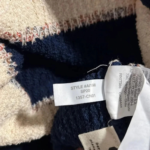 Madewell Striped Lakeville Pullover Sweater in Bone, Size S - Picture 12 of 14